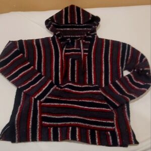 Red, black and white Medium size Woodstock hoodie